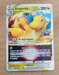 Dragonite VStar SWSH236- Black Star Promo Card- Pokemon Go - Image 1