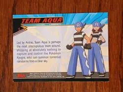 Pokemon Advanced Pokemon Card Team Aqua - Image 3