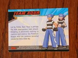 Pokemon Advanced Pokemon Card Team Aqua - Image 4