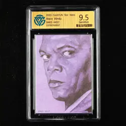 CCG GemMint 9.5 2023 Card FUN Star Wars CCG card SW02-N027 Mace Windu - Image 1