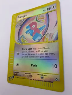 Pokemon Card - Reverse-Holo Porygon 103b/147 Aquapolis *HP* e-Card Common - Image 5