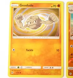 Geodude 33/68 Graveler 34/68 Non & Reverse Holo S&M Hidden Fates 3 Pokemon Card - Image 2