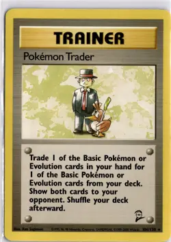 Pokemon Card Pokemon Trader 106/130 Rare Trainer Base Set 2 Trading Card TCG - Image 3