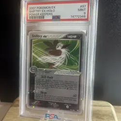 Graded Pokemon Card - Shiftry EX Holo 97/108 - PSA Mint 9 - EX Power Keepers - Image 2