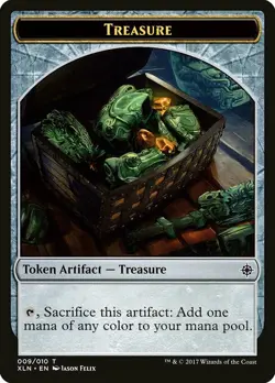 Treasure Token 10x - Colorless - Felix Art - XLN Ixalan - MTG Magic NM - Image 1