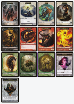 M14 Magic 2014 Tokens 10x Lots - MTG Magic: The Gathering - Image 1