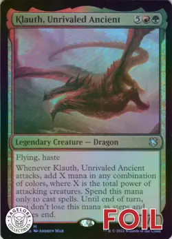 MTG Klauth, Unrivaled Ancient (50) | NM Foil | Adv. Forgotten Realms {AFC} - Image 1