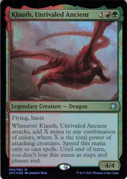 MTG Klauth, Unrivaled Ancient (50) | NM Foil | Adv. Forgotten Realms {AFC} - Image 2