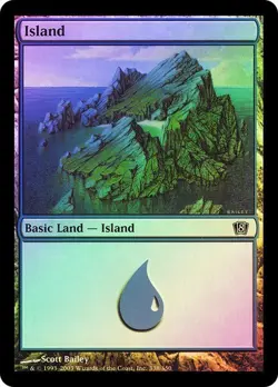 8th Edition MTG Foil 1 Island (#338) Magic - Image 1