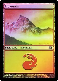 8th Edition MTG Foil 1 Mountain (#346) Magic - Image 1