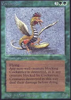 1x Cockatrice Light Play, English Collectors' Edition - International MTG Magic - Image 1