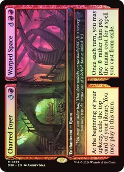 Charred Foyer (Foil) - Duskmourn DSK - Rare - MTG Magic Pack fresh - Image 1