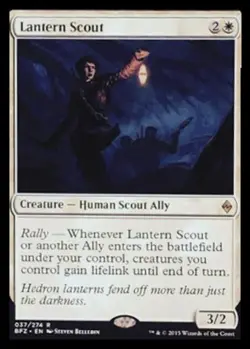 Lantern Scout - Foil - Battle for Zendikar #037/274 MTG Magic The Gathering - Image 1