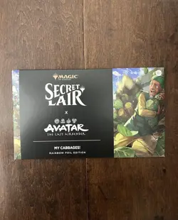 Magic MTG Secret Lair Avatar The Last Air Bender My Cabbages! Foil New IN HAND - Image 1