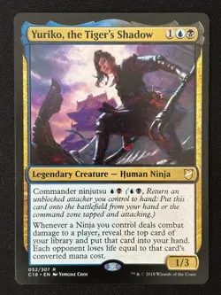 1x MTG Yuriko, the Tiger's Shadow - Commander 2018 (C18) #52 - Magic - Image 3