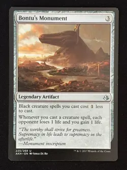1x MTG Bontu's Monument - Amonkhet (AKH) #225 - Magic the Gathering - Image 1