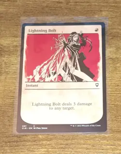 MTG Lightning Bolt (Showcase) Commander Legends Battle for Baldur's Gate NM - Image 1