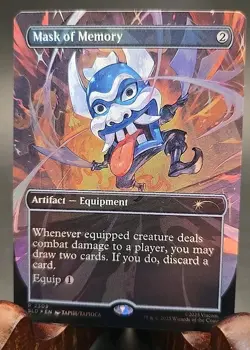 Mask of Memory Avatar: The Last Airbender Secret Lair MTG Rainbow Foil Near Mint - Image 1