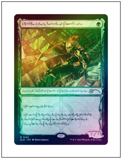 1x Glistener Elf - Phyrexian, Foil, Secret Lair Drop, Magic MTG NM - Image 1