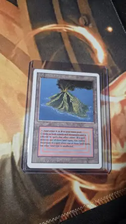 Magic: The Gathering Volcanic Island Revised Edition Rare Dual Land - Image 1