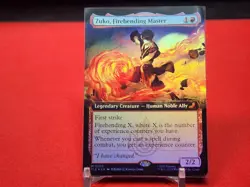 Zuko, Firebending Master (Extended Art) MTG Avatar: The Last Airbender Foil NM - Image 1