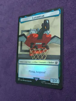 MTG Magic Transformers Commander FOIL Laserbeak / Powerstone Token - Image 2
