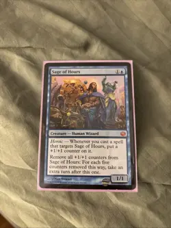 Sage of Hours Magic The Gathering 2014 Journey Into Nyx Light Play Mtg - Image 1