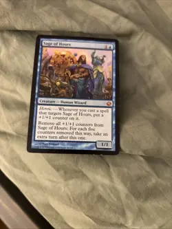 Sage of Hours Magic The Gathering 2014 Journey Into Nyx Light Play Mtg - Image 3