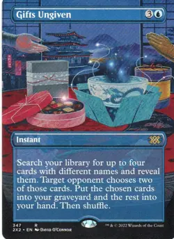 MTG: Double Masters 2022: Borderless Gifts Ungiven: Lightly Played Condition - Image 1