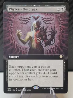 Phyresis Outbreak Extended Art Phyrexia: All Will Be One: Commander NM MTG - Image 1