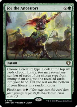 For the Ancestors - Commander Masters (CMM) - (Near Mint NM) - Image 1