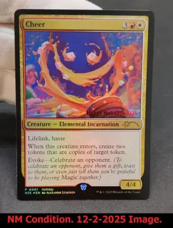 1x Cheer - FOIL PROMO Holiday 2025 WPN MTG Unique & Misc. Promos NM Magic - Image 5