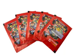 Pokemon Sealed Pack Lot of 5 - Peru Pokedex Album Sticker Red Pack - Image 3