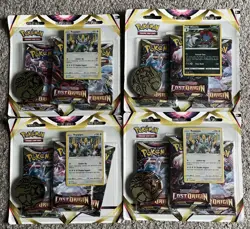 4 x Pokemon TCG Lost Origin Triple Blister set with Promo - 3x Booster Packs - Image 1