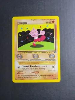 Tyrogue 66/75 Pokemon TCG Neo Discovery Unlimited Regular Common LP - Image 2