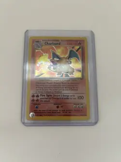 Pokemon TCG Charizard Base Set Holo Rare - Heavily Played - Image 3