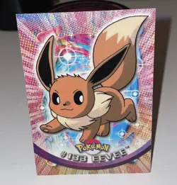 2000 Topps Pokemon TV Animation Edition Series 3 Non Holo #133 Eevee Blue Label - Image 2