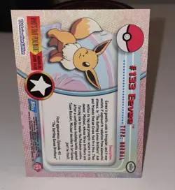 2000 Topps Pokemon TV Animation Edition Series 3 Non Holo #133 Eevee Blue Label - Image 4