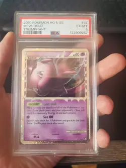 PSA 6 Pokemon TCG Mew Prime 97/102 Triumphant Holo Ultra Rare - Image 3