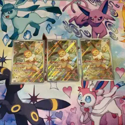 Prismatic Evolutions ETB Promo Eevee (173) - Lot of 3- Pokemon TCG - Image 1