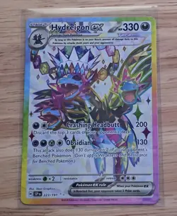 2024 Pokemon Hydreigon ex Ultra Rare SV08: Surging Sparks 223/191 NM - Image 1