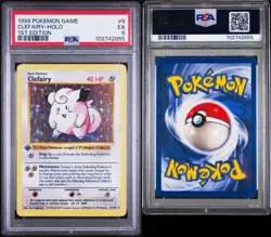 1999 POKEMON CLEFAIRY HOLO BASE SET 1ST ED SHADOWLESS #5 5/102 PSA 5 EX - Image 3