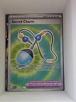 Sacred Charm 122/094 NM - Full Art Holo - 2025 TCG Pokemon Phantasmal Flames - Image 1