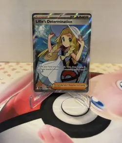 Lillie's Determination 169/132 Secret Rare Pokemon Mega Evolution Full Art NM - Image 1