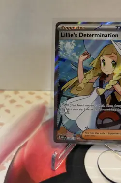 Lillie's Determination 169/132 Secret Rare Pokemon Mega Evolution Full Art NM - Image 2