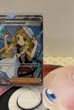 Lillie's Determination 169/132 Secret Rare Pokemon Mega Evolution Full Art NM - Image 3