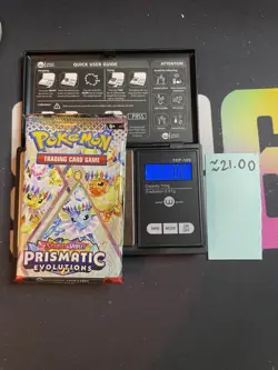 GOD PACKU 21.00g VERY HEAVY Prismatic Evolutions Pokemon Sealed Booster Pack New - Image 1