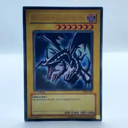Yu-Gi-Oh! Karte - Rotaugiger blauer Drache SDJ-G001 Ultra Rare 1. Auflage - Image 1