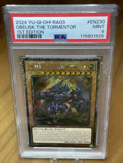 Yu-Gi-Oh Obelisk the Tormentor - RA03-EN010 Platinum Rare PSA 9 (July 25) - Image 1