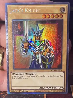 Yugioh Jack's Knight KICO-EN028 Collector Rare - 1st Edition NM - Image 1